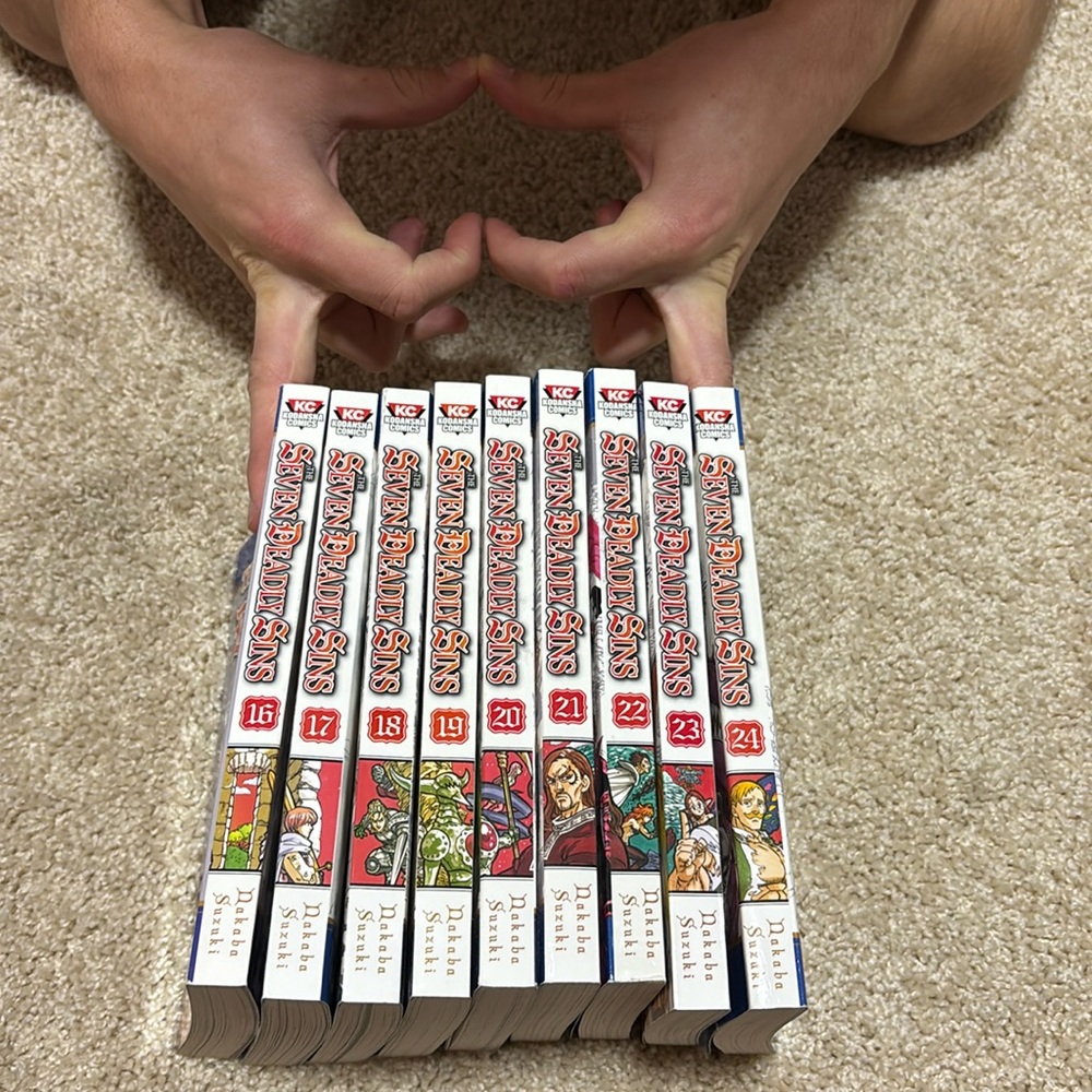 The Seven Deadly Sins manga set of 9 #16-24
